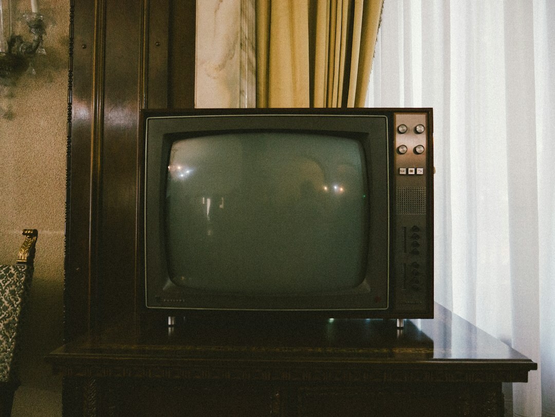 vintage television set