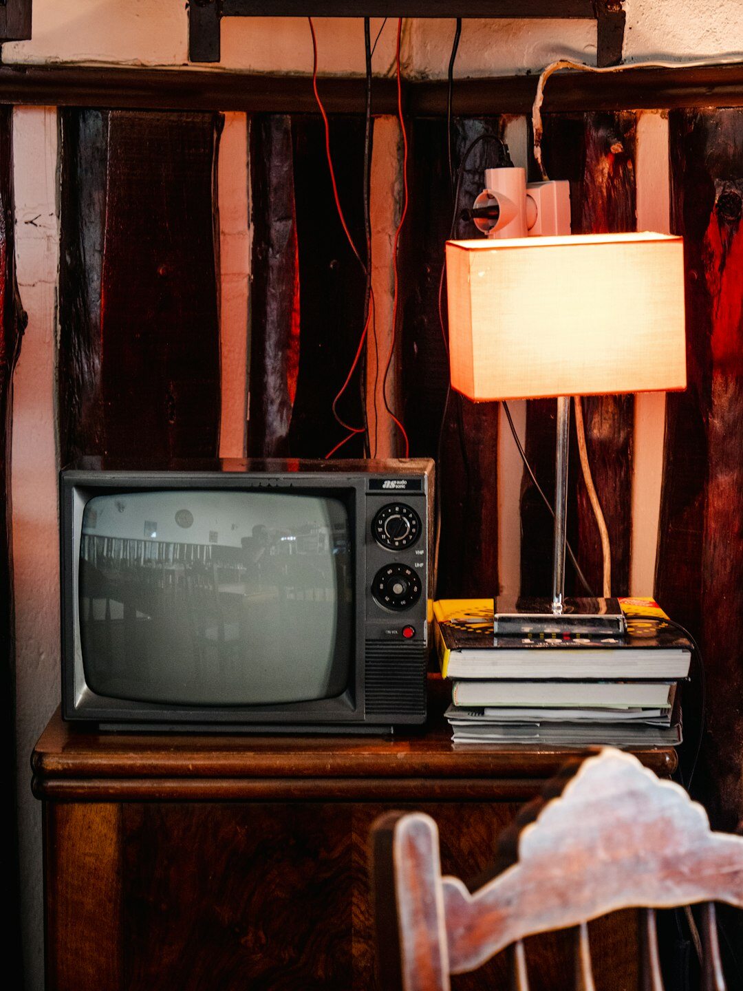 vintage television set
